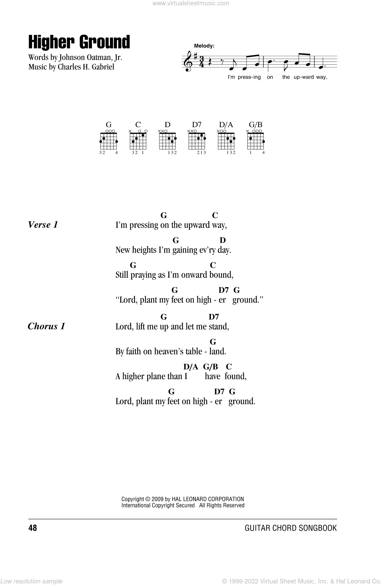 Oatman Jr Higher Ground Sheet Music For Guitar Chords Pdf