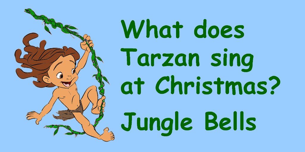 Tarzan's Christmas Joke - Ready to play Christmas Carols before it's too late? http://www.virtualsheetmusic.com/Christmas.html