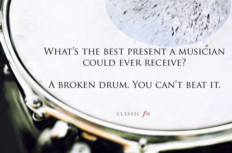 Drum Beat Joke - Ready to play Christmas Carols before it's too late? http://www.virtualsheetmusic.com/Christmas.html