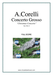 Arcangelo Corelli Concerto Grosso Op.6 No.8 - "Christmas" (full score)