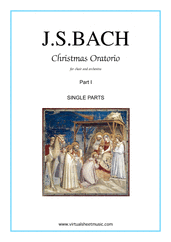 Johann Sebastian Bach Christmas Oratorio, part I (parts)