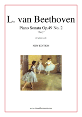 Ludwig van Beethoven Sonata Op.49 No.2 "Easy" (NEW EDITION)