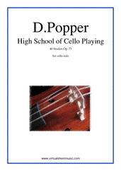 Cello partitions PIANO violoncello KLAVIER skocic DAVID POPPER violoncelle CELLO sheet 