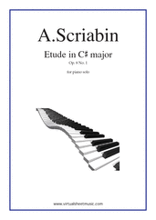 Alexander Scriabin Etude in C# major Op.8 No.1