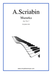 Alexander Scriabin Mazurka Op.3 No.7