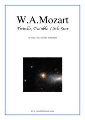 Wolfgang Amadeus Mozart Twinkle, Twinkle, Little Star